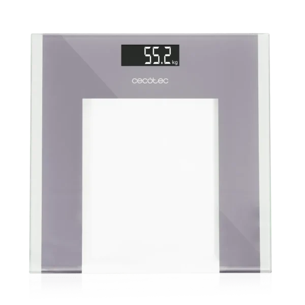Báscula de baño digital Cecotec Surface Precision Healthy de cristal templado con pantalla LCD invertida y cinta métrica
