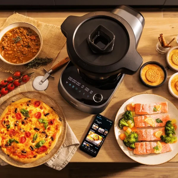 Imagen 7 Robot de cocina WiFi con 37 funciones y App. Incluye jarra Habana antiadherente, báscula integrada y sistema OneClick para cambio fácil de accesorios.