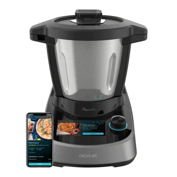 Imagen 2 Robot de cocina Mambo Touch con 1600 W, 37 funciones, pantalla TFT 5", báscula y App. Jarra de acero inoxidable de 3,3 L apta para lavavajillas.