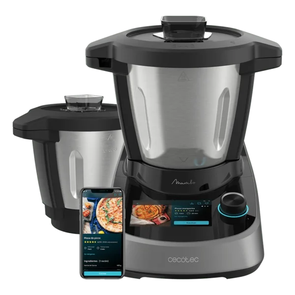 Imagen 2 Robot de cocina Mambo Touch con 1600 W, 37 funciones y pantalla táctil. Incluye jarra Habana antiadherente, báscula y conectividad App para cocinar fácil.
