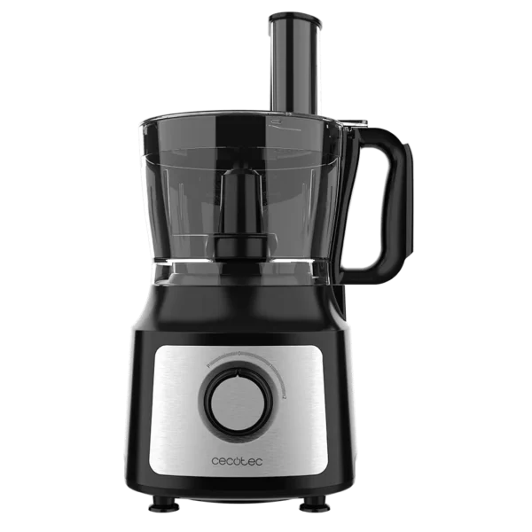 Imagen 2 Procesador de alimentos Cecotec de 1000 W con bowl de 2 L y jarra de 1,8 L. Incluye discos de corte, cuchillas para picar y amasar, exprimidor y accesorios.