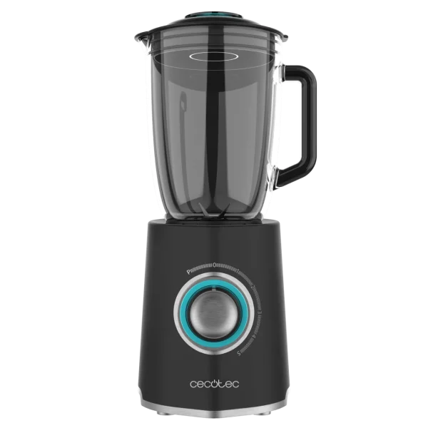 Imagen 2 Batidora de vaso Cecotec de 2000 W con 6 cuchillas de titanio negro, función pica hielo y vaso sport. Potencia máxima y versatilidad para batidos y smoothies.