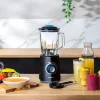 Imagen 3 Batidora de vaso Cecotec de 2000 W con 6 cuchillas de titanio negro, función pica hielo y vaso sport. Potencia máxima y versatilidad para batidos y smoothies.