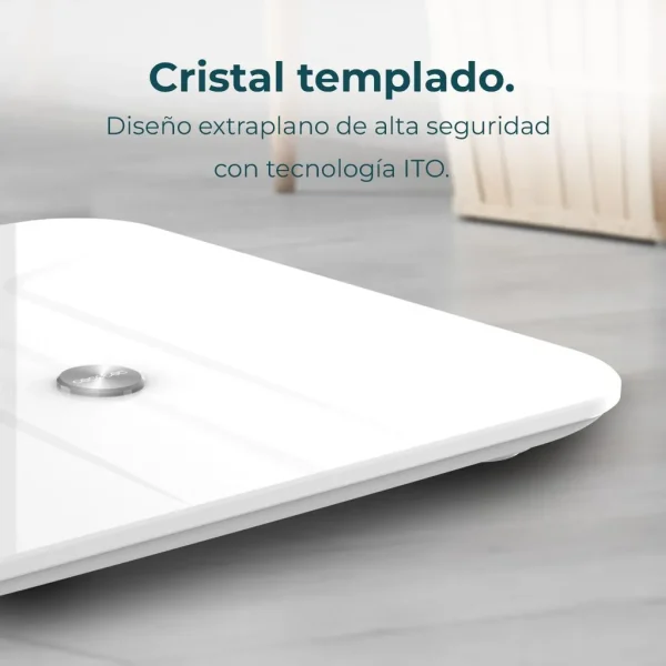 Imagen 8 Báscula inteligente Cecotec Surface Precision 970 Smart Healthy. Medición de bioimpedancia, conectividad Bluetooth y superficie de vidrio templado de seguridad.