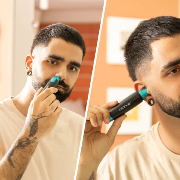 Imagen 7 Cortapelos de nariz y orejas Bamba PrecisionCare NoseTrim con cuchillas de acero inoxidable y diseño ergonómico para un corte preciso, seguro y sin tirones.