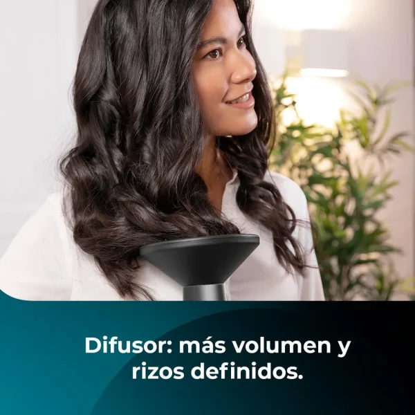 Imagen 8 Secador Cecotec Bamba IoniCare Harmony de 2600 W con motor AC, tecnología de iones reales y difusor. Logra un cabello brillante, sin encrespamiento y profesional.