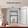 Imagen 4 Conserva tus cosméticos con la Bamba CoolingBeauty 6000 Mirror Rose. Nevera de 6L con espejo LED táctil y funciones de frío y calor para el cuidado facial.