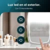 Imagen 6 Conserva tus cosméticos con la Bamba CoolingBeauty 6000 Mirror Rose. Nevera de 6L con espejo LED táctil y funciones de frío y calor para el cuidado facial.