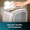 Imagen 8 Conserva tus cosméticos con la Bamba CoolingBeauty 6000 Mirror Rose. Nevera de 6L con espejo LED táctil y funciones de frío y calor para el cuidado facial.