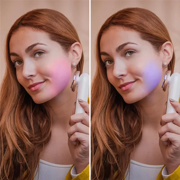 Imagen 5 Masajeador facial Bamba FaceCare LightSonic con fototerapia LED, función calor, vibración y microcorrientes EMS para un tratamiento de rejuvenecimiento completo.