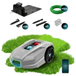 Robot cortacésped inteligente Conga GrassHopper 800 Connected de Cecotec cortando el césped en un jardín