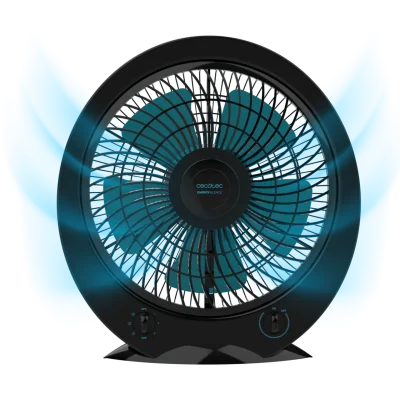 Ventilador de suelo EnergySilence 4500 Power Box Black con rejilla giratoria y temporizador