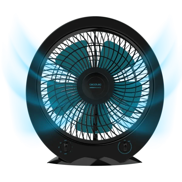 Ventilador de suelo EnergySilence 4500 Power Box Black con rejilla giratoria y temporizador