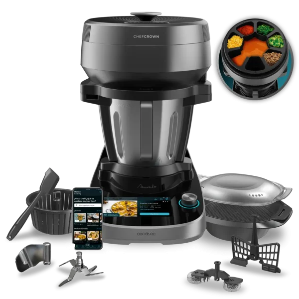 Robot de cocina Mambo CooKing Victory con dispensador de alimentos ChefCrown y jarra de 5 litros