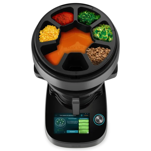 Imagen 5 Robot de cocina Mambo CooKing Victory con dispensador automático. Incluye jarra Victory de 5L, 45 funciones y miles de recetas guiadas paso a paso.