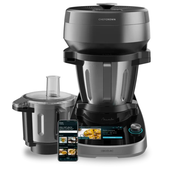 Imagen 4 Robot de cocina Mambo CooKing TotalGourmet con dispensador de alimentos y 45 funciones. Sistema de cocina guiada y jarras de 5L para máxima versatilidad.