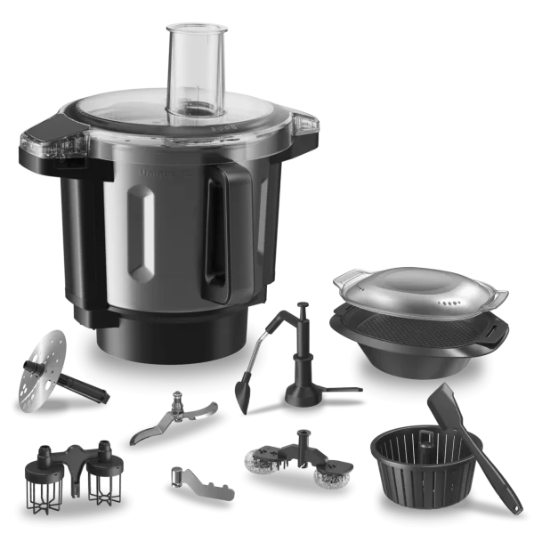 Imagen 6 Robot de cocina Mambo CooKing TotalGourmet con dispensador de alimentos y 45 funciones. Sistema de cocina guiada y jarras de 5L para máxima versatilidad.