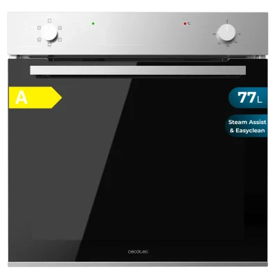 Horno integrable Cecotec Bolero Hexa C126001 Line A de 77 litros con acabado en acero inoxidable y cristal negro