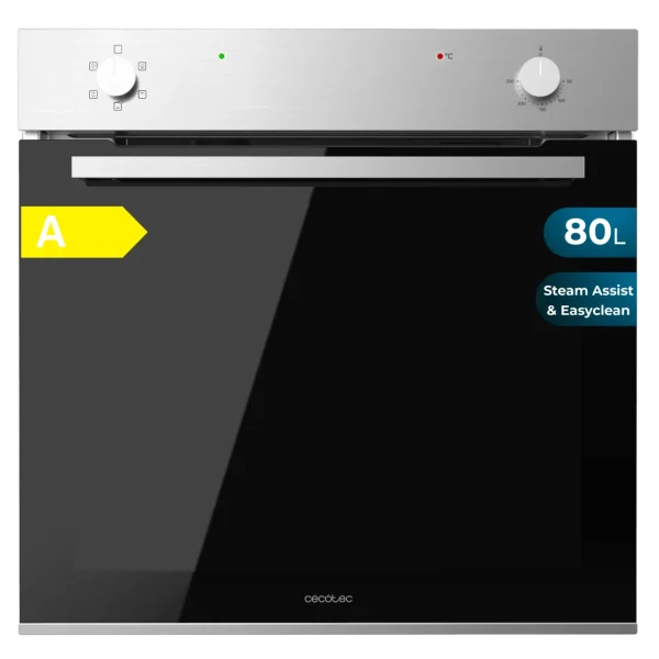 Horno convencional integrable Cecotec Bolero Hexa C126400 Line A de 80 litros y acabado en acero inoxidable