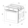 Imagen 6 Horno convencional Cecotec Bolero Hexa C126400 de 80 litros, 5 funciones, 2800W y clasificación energética A. Ideal para cocciones uniformes y eficientes.