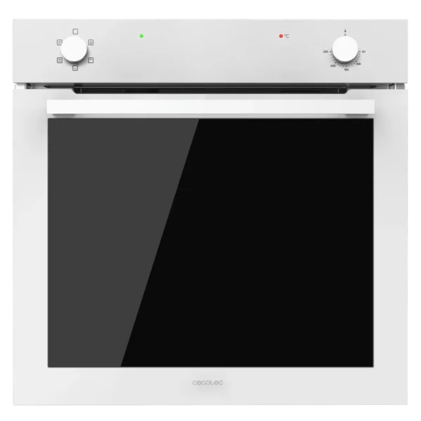 Imagen 2 Horno integrable Cecotec Bolero Hexa C126400 Glass White de 80L, 2800W y clase energética A. Diseño elegante en cristal blanco con 5 funciones de cocción.