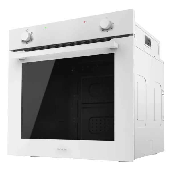 Imagen 4 Horno integrable Cecotec Bolero Hexa C126400 Glass White de 80L, 2800W y clase energética A. Diseño elegante en cristal blanco con 5 funciones de cocción.