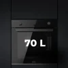 Imagen 5 Horno multifunción Bolero Hexa M236000 Dark Inox de 70L, clase A y 2800W. Incluye tecnología Steam Assist, Steam EasyClean y triple cristal para mayor seguridad.