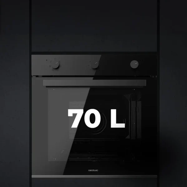 Imagen 5 Horno multifunción Bolero Hexa M236000 Dark Inox de 70L, clase A y 2800W. Incluye tecnología Steam Assist, Steam EasyClean y triple cristal para mayor seguridad.