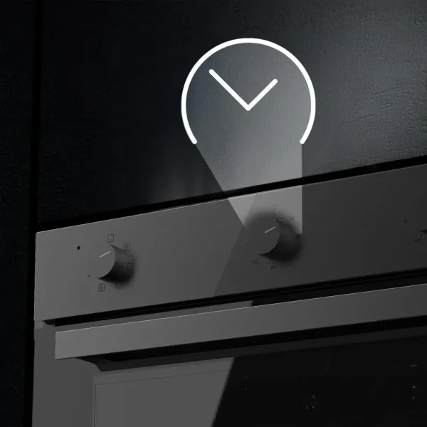 Imagen 8 Horno multifunción Bolero Hexa M236000 Dark Inox de 70L, clase A y 2800W. Incluye tecnología Steam Assist, Steam EasyClean y triple cristal para mayor seguridad.