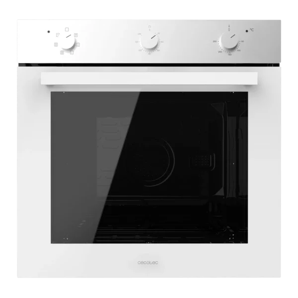 Imagen 2 Horno Bolero Hexa M236000 Glass White Time de 70L con 6 funciones, Steam Assist y eficiencia Clase A. Diseño en cristal blanco y triple acristalamiento.