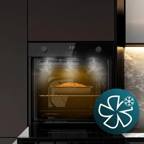 Imagen 7 Horno multifunción Bolero Hexa M226001 de 70L, clase A y 2800W. Con 7 funciones, Steam Assist y limpieza Steam EasyClean para una cocina eficiente y saludable.