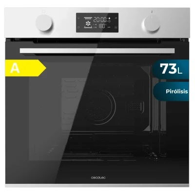 Horno pirolítico integrable Cecotec Bolero Hexa P526000 Line A de acero inoxidable con panel de control digital y tirador ergonómico
