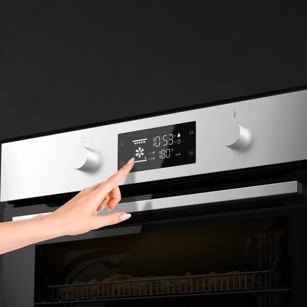 Imagen 7 Horno pirolítico Cecotec Bolero Hexa P526000 Line A con 73L de capacidad, 9 funciones, 2800W y limpieza automática. Eficiencia energética A y diseño integrable.