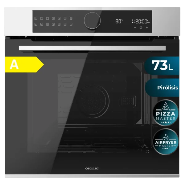 Horno integrable Cecotec Bolero Hexa P516000 Line A con acabado elegante, Dual Display y guías telescópicas.