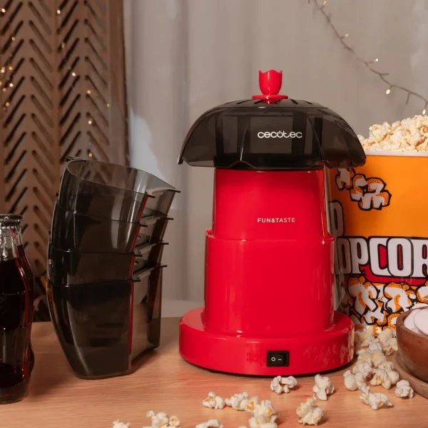 Imagen 6 Palomitero Fun&Taste P'Corn Lotus de 1200 W. Sistema de aire caliente para palomitas sanas en 2 min. Incluye 4 recipientes extraíbles de 4,5 L total.