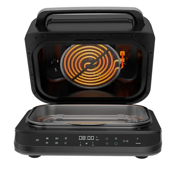 Imagen 2 Freidora de aire y grill Cecotec de 2400 W. Incluye 6 modos de cocción y 4 niveles de grill. Tecnología de aire caliente para recetas sanas y sabrosas.