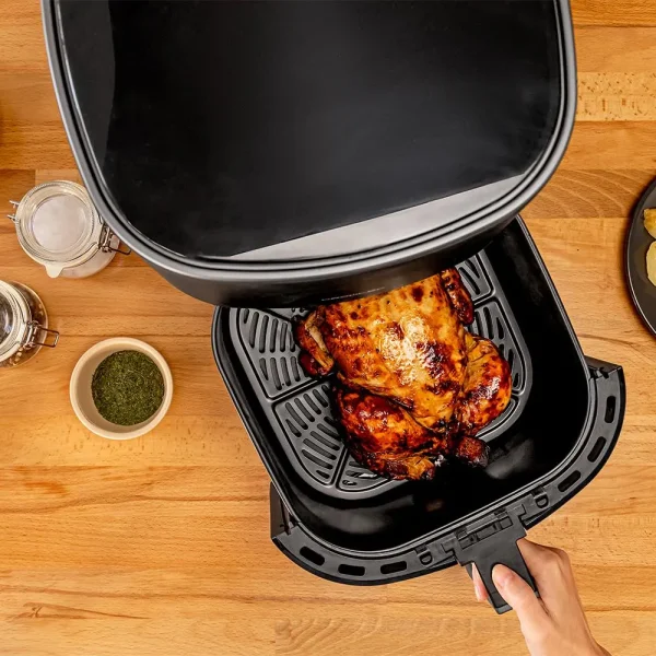 Imagen 5 Freidora de aire digital de 6,5 L y 1700 W con tecnología PerfectCook. Cocina sana con solo una cucharada de aceite, temperatura regulable y 12 modos de cocción.