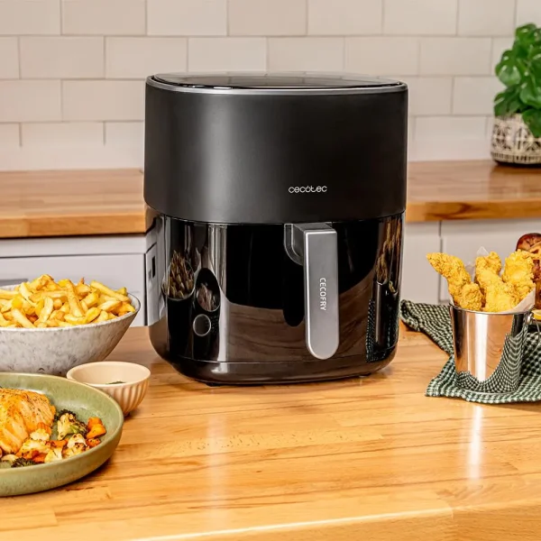 Imagen 7 Freidora de aire digital de 6,5 L y 1700 W con tecnología PerfectCook. Cocina sana con solo una cucharada de aceite, temperatura regulable y 12 modos de cocción.