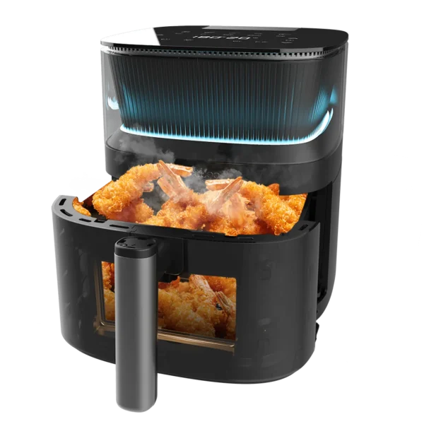 Imagen 3 Freidora de aire digital Cecofry Neon 5000 de 5 L. Cocina saludable con tecnología PerfectCook, 1500 W de potencia y 10 menús automáticos para resultados perfectos.