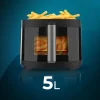Imagen 8 Freidora de aire digital Cecofry Neon 5000 de 5 L. Cocina saludable con tecnología PerfectCook, 1500 W de potencia y 10 menús automáticos para resultados perfectos.