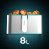 Imagen 4 Freidora de aire digital de 8 L con tecnología PerfectCook. Cocina sana con 1800 W, temperatura regulable, panel táctil y 10 modos preconfigurados.