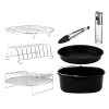 Kit de accesorios variados para freidora de aire Cecotec Cecofry de 5 a 6,5 litros con moldes y rejillas