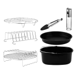 Kit de accesorios variados para freidora de aire Cecotec Cecofry de 5 a 6,5 litros con moldes y rejillas