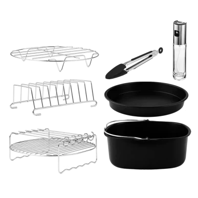 Kit de accesorios variados para freidora de aire Cecotec Cecofry de 5 a 6,5 litros con moldes y rejillas