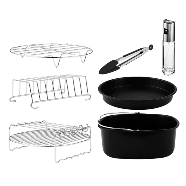 Kit de accesorios variados para freidora de aire Cecotec Cecofry de 5 a 6,5 litros con moldes y rejillas