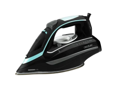 Plancha de vapor inteligente Cecotec 3D ForceAnodized 750 Smart con pantalla LCD y suela de doble anodizado azul