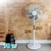 Imagen 2 Ventilador de pie Cecotec EnergySilence 600 Max Flow de 70 W con 6 aspas, motor de cobre, 3 velocidades y oscilación de 75º para un flujo de aire máximo.