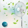 Imagen 4 Ventilador de pie Cecotec EnergySilence 600 Max Flow de 70 W con 6 aspas, motor de cobre, 3 velocidades y oscilación de 75º para un flujo de aire máximo.