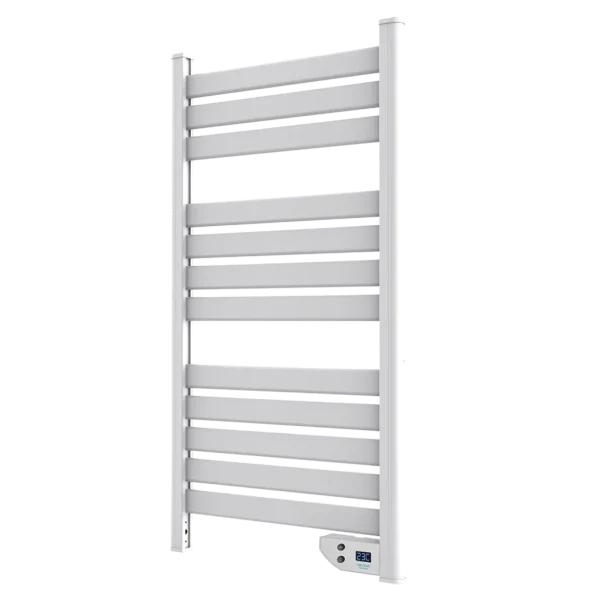 Radiador toallero eléctrico Cecotec Ready Warm 9000 Twin Towel White con pantalla LED montado en la pared