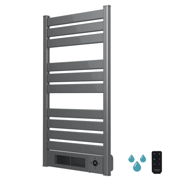 Radiador toallero eléctrico Cecotec Ready Warm 9780 Ceramic Towel INOX con pantalla LED frontal